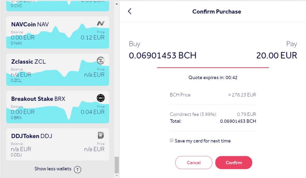Buy Bitcoin Cash online