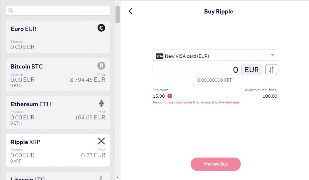 buy ripple xrp using your credit card