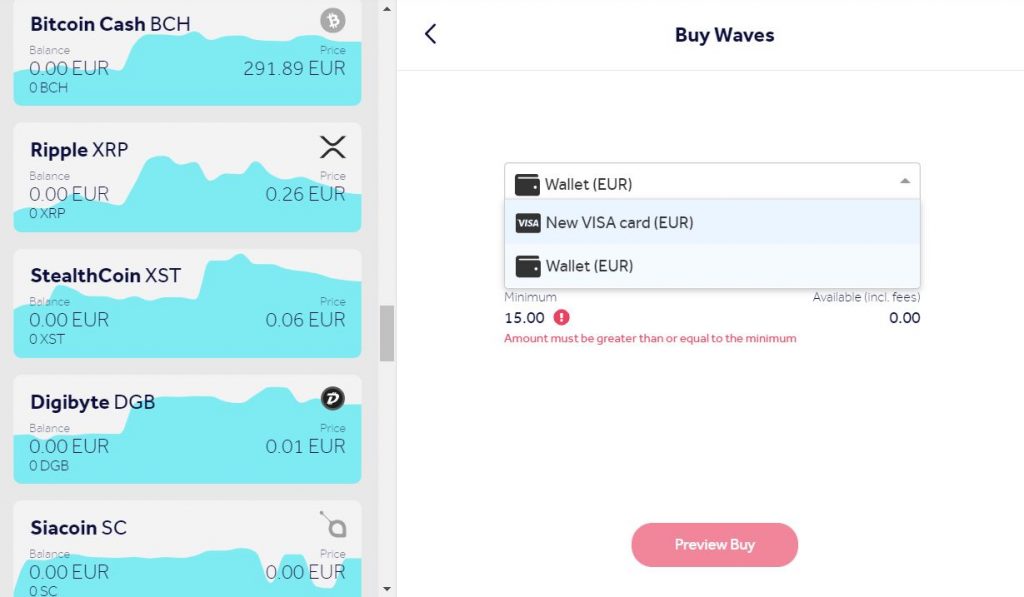 Buy WAVES online using a credit card