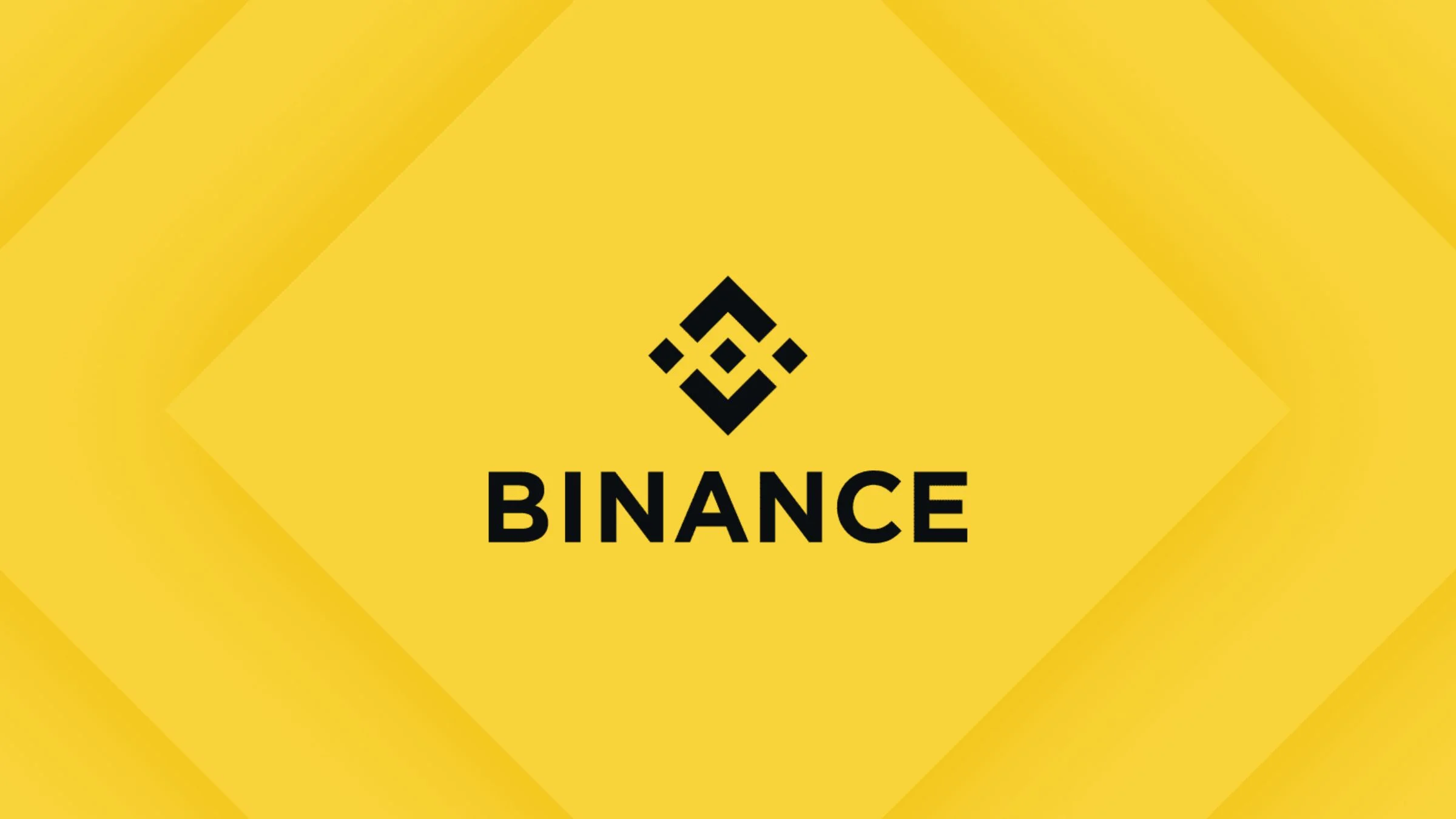 Binance logo on yellow background