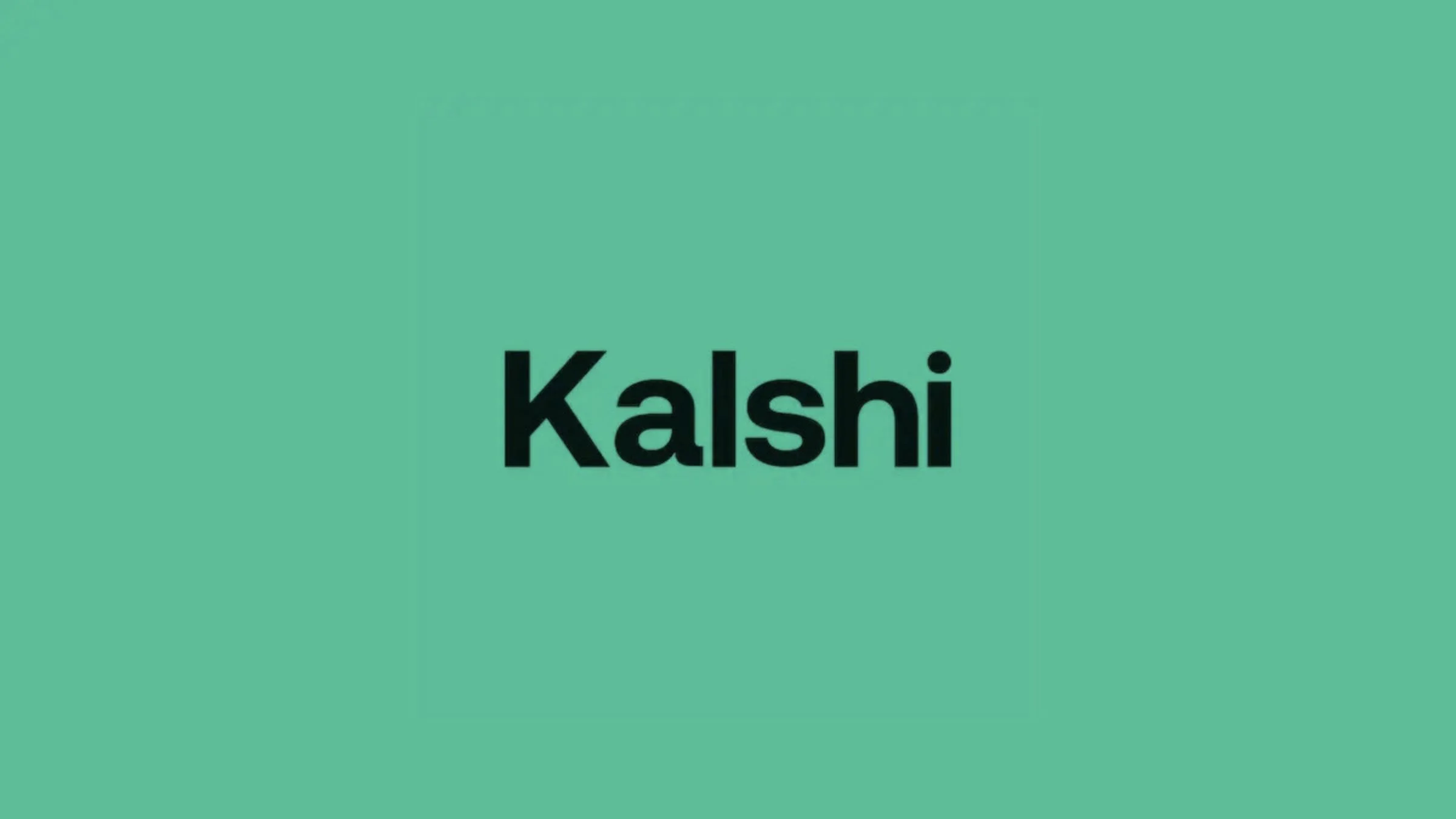 Image of Kalshi logo on green background