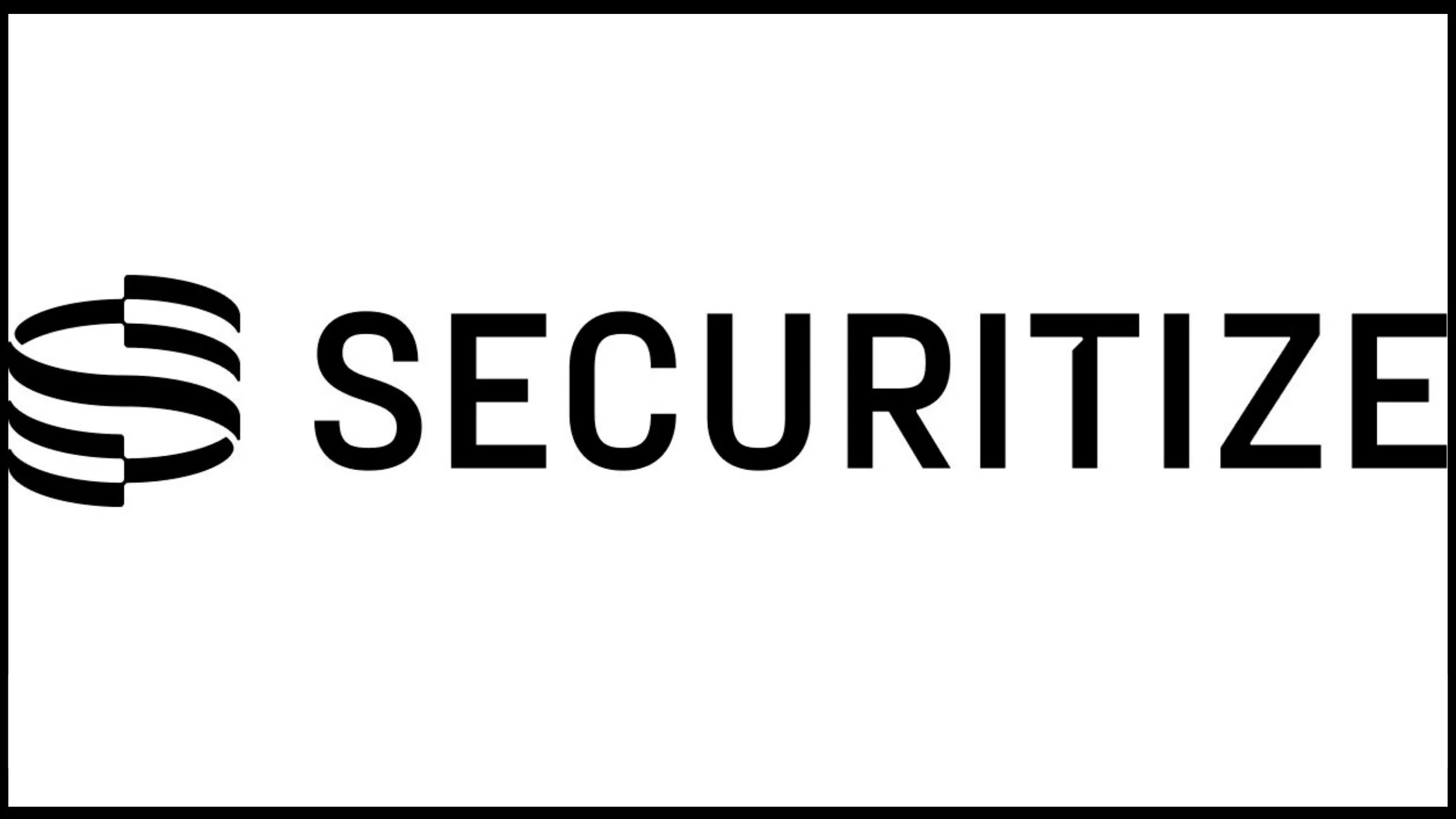 Securitize company logo in black and white