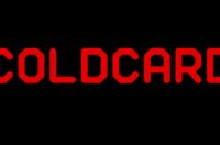 Red Coldcard logo displayed in bold lettering against a plain black background.