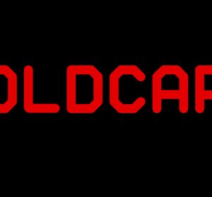 Red Coldcard logo displayed in bold lettering against a plain black background.